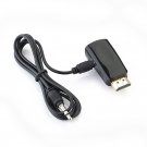 TISHRIC For HDMI To VGA Converter With 3.5mm Audio Cable HD