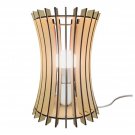 Handmade bedside lamp made of Mdf Wood. Contemporary design.