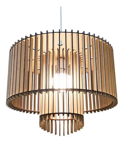 Mdf handmade ceiling pending lamp. Unique design . Illumination and decoration