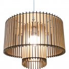Mdf handmade ceiling pending lamp. Unique design . Illumination and decoration