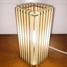 Handmade table or night lamp made of Mdf Wood. Modern and exclusive design.
