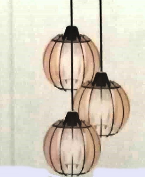 Three pending lamps for your interior design and lighting-  110-220 v