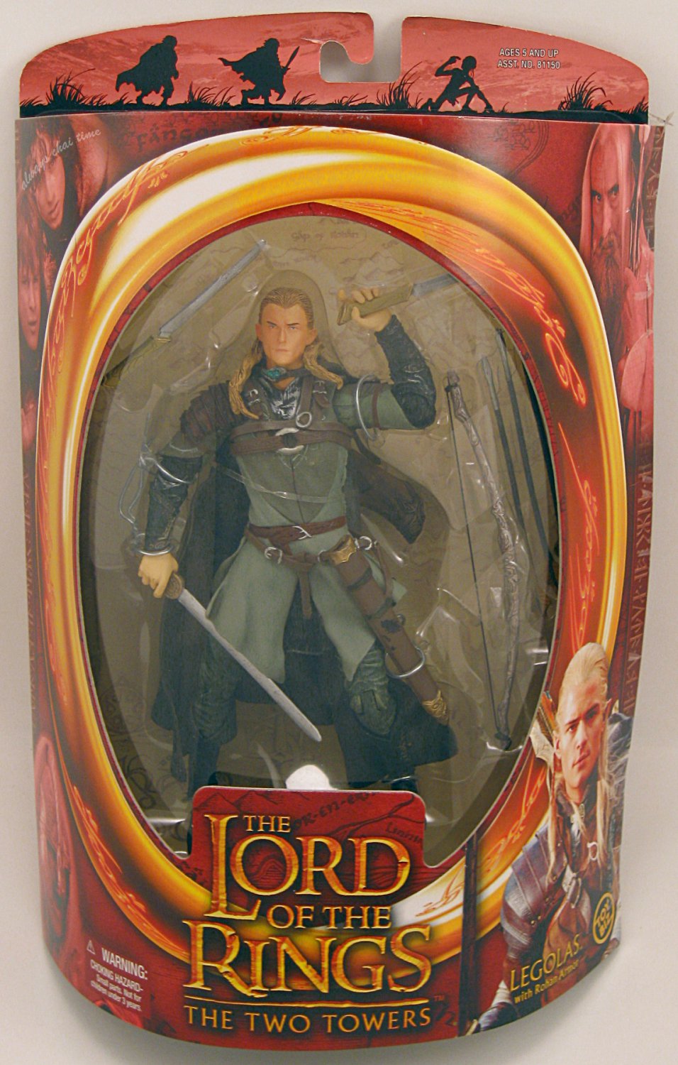 lord of the rings trilogy legolas with rohan armor action figure