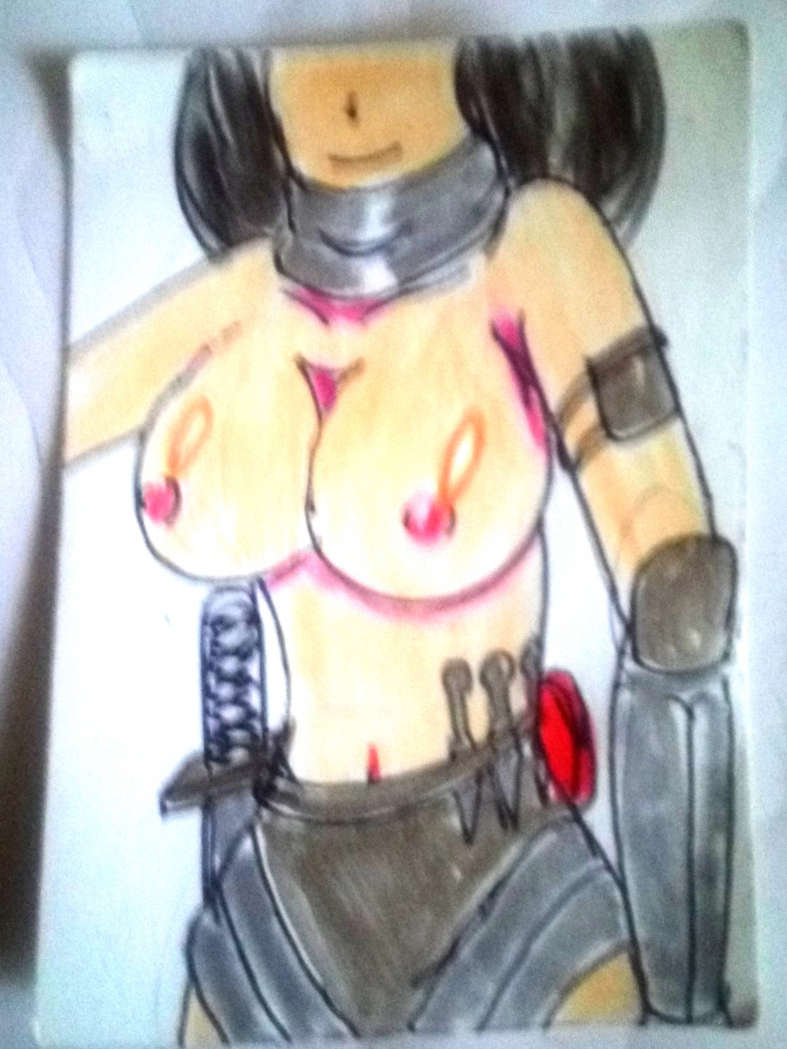 Original Sexy Anime-Style ARC - KAEDE, KUNOICHI in SILVER and GOLD