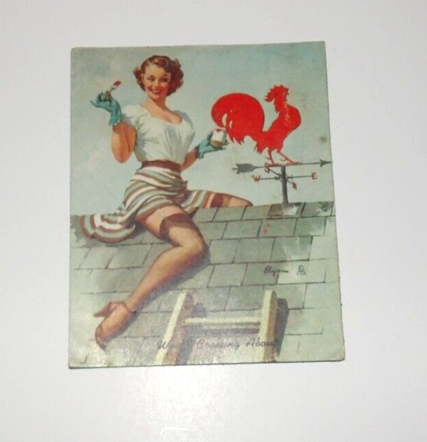Elvgren Pin-Up Girl Halloween Magnet - 5 Inch Vintage Pumpkin Carving Design For Fridges & Lockers