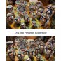 Gold Imari Japanese Hand Painted Porcelain Plate and Vase Set