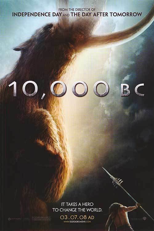 10.000 B C Advance  Double Sided Original Movie Poster 27x40 inches