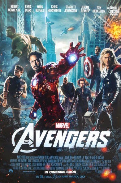 Avengers Intl Double Sided Original Movie Poster 27x40 inches