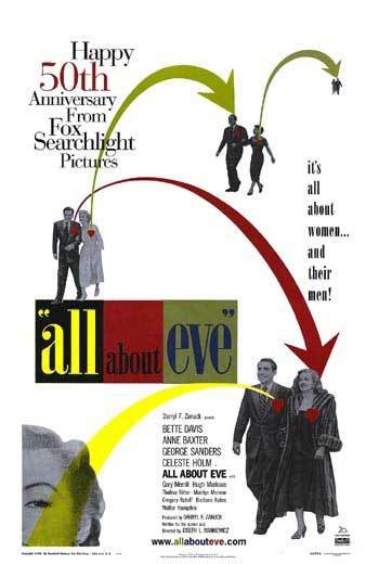 All About Eve Double Sided Original Movie Poster 27x40 inches