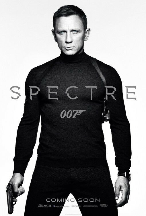 Spectre (White)  Intl Coming Soon Movie Poster Double Sided 27x40 Orig 27x40 inches