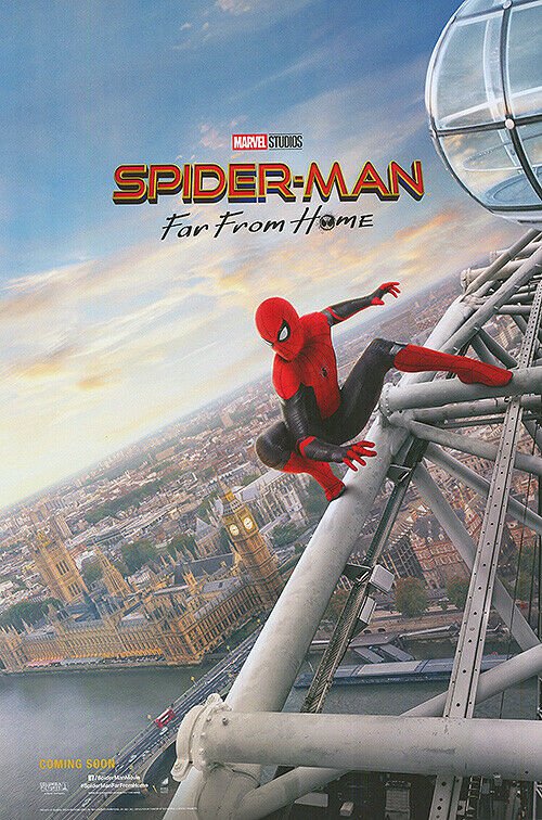 Spider-man Far From Home Adv UK) Movie Poster Original Double Sided  27"x40"