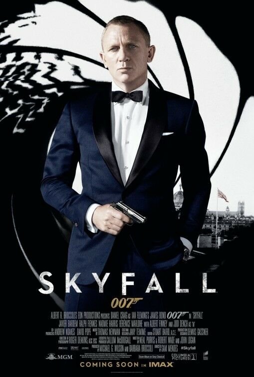 Skyfall Intl Coming Soon Imax Original Double Sided Movie Poster  27"x40"