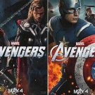 Avengers Mini Thor/ Captain America Original Double Sided Movie Poster  13"x19"