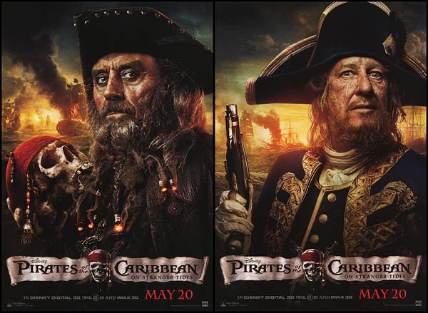 Pirates of the Caribbean: On Stranger Tides  Movie Poster Double Sided 18X27 inches