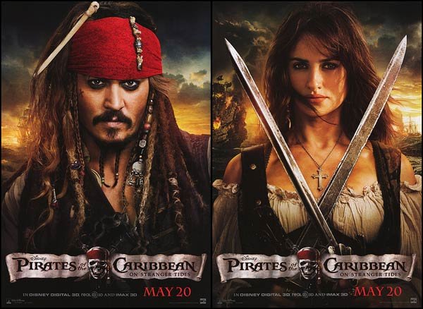 Pirates of the Caribbean: On Stranger Tides  Movie Poster Double Sided 18X27 inches