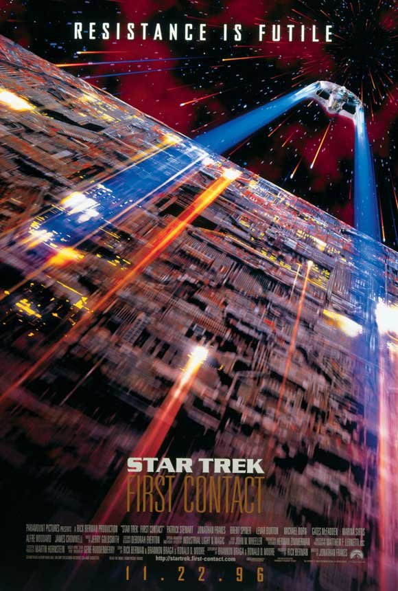 Star Trek : First Contact Advance  Original Movie Poster  Single Sided  27x40 inches