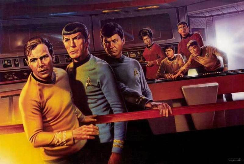 Star Trek Enterprise Crew  Single Sided Movie Poster 27x40 inches