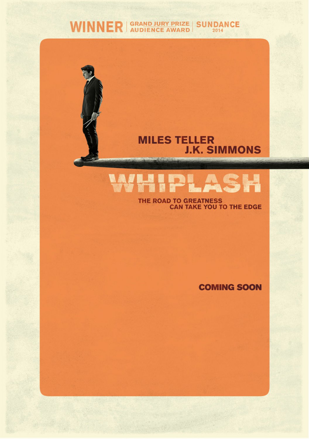 Whiplash Intl Original Double Sided Movie Poster 27x40 inches