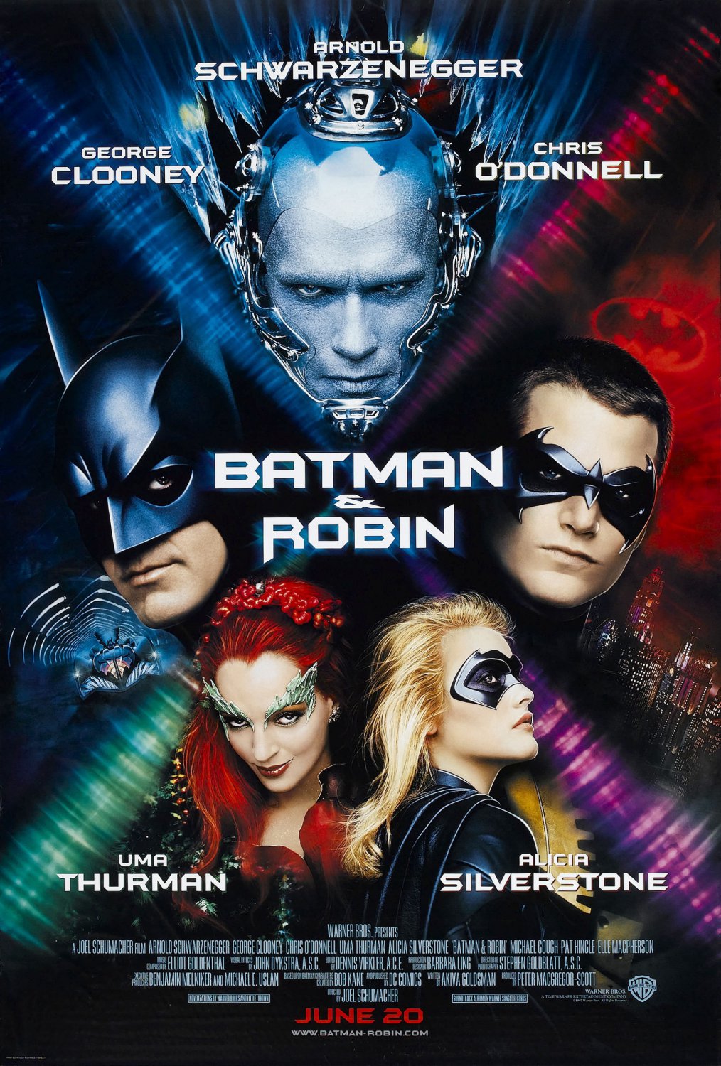 Batman and Robin Single Sided Original Movie Poster 27Ã�40 inches