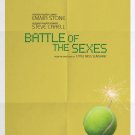 Battle of the Sexes Advance Double Sided Original Movie Poster 27×40 inches
