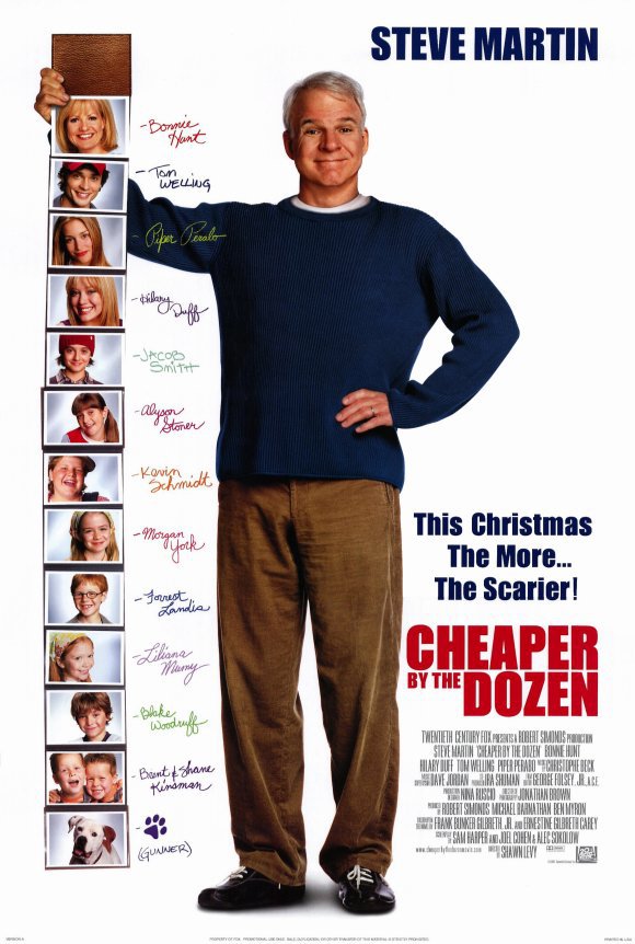Cheaper by the Dozen Double Sided Original Movie Poster 27&Atilde;�40 inches