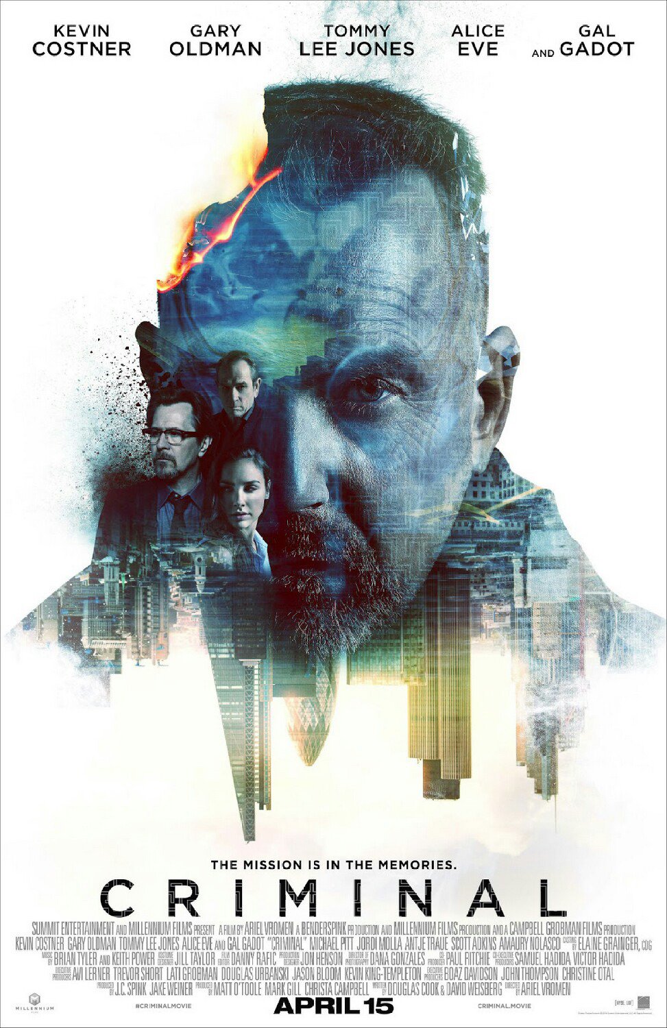 Criminal Regular Double Sided Original Movie Poster 27&Atilde;�40