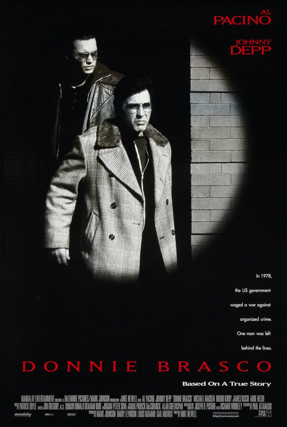 Donnie Brasco Double Sided Orignal Movie Poster 27×40