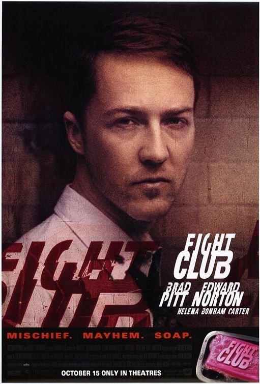 Fight Club E. Norton Single Sided Original Movie Poster 27&Atilde;�40