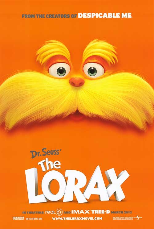 The Lorax Dr. Seuss Advance Double Sided Original Movie Poster 27Ã�40 inches