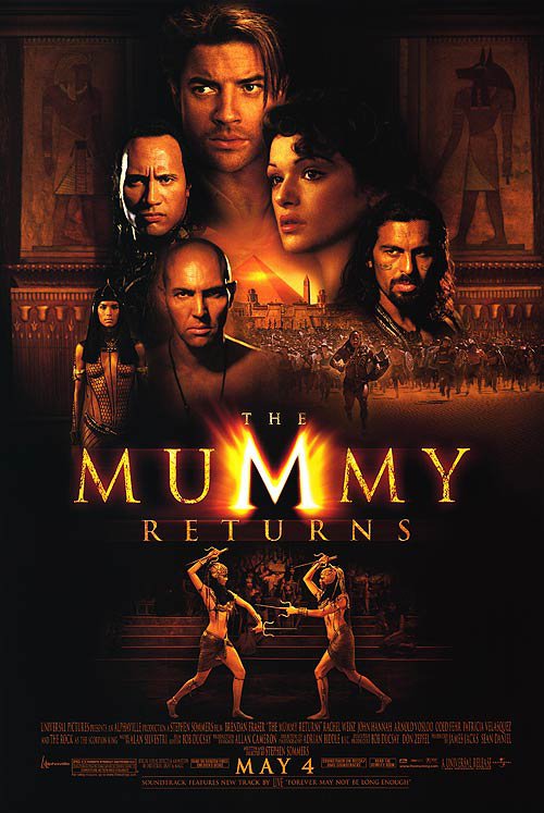 Mummy Returns Double Sided Original Movie Poster 27&Atilde;�40