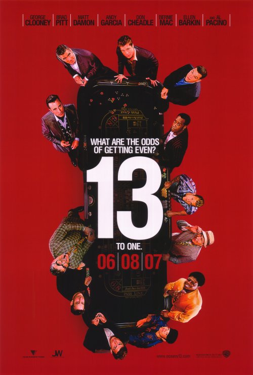 Ocean&acirc;��s 13 (Red) Double Sided Original Movie Poster 27&Atilde;�40