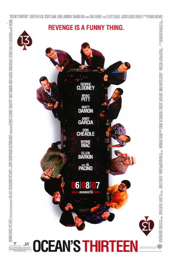 Ocean&acirc;��s 13 Version B Double Sided Original Movie poster 27&Atilde;�40