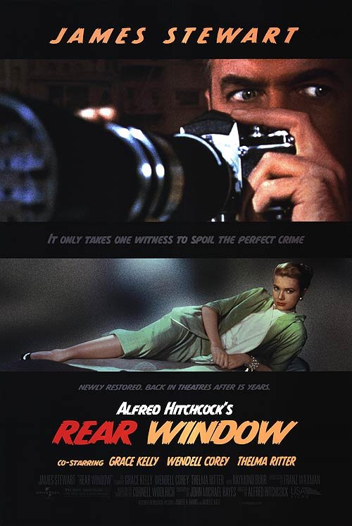 Rear Window 1997 Re issue during the 2000&acirc;�&sup3;s Double Sided Original Movie Poster 27&Atilde;�40