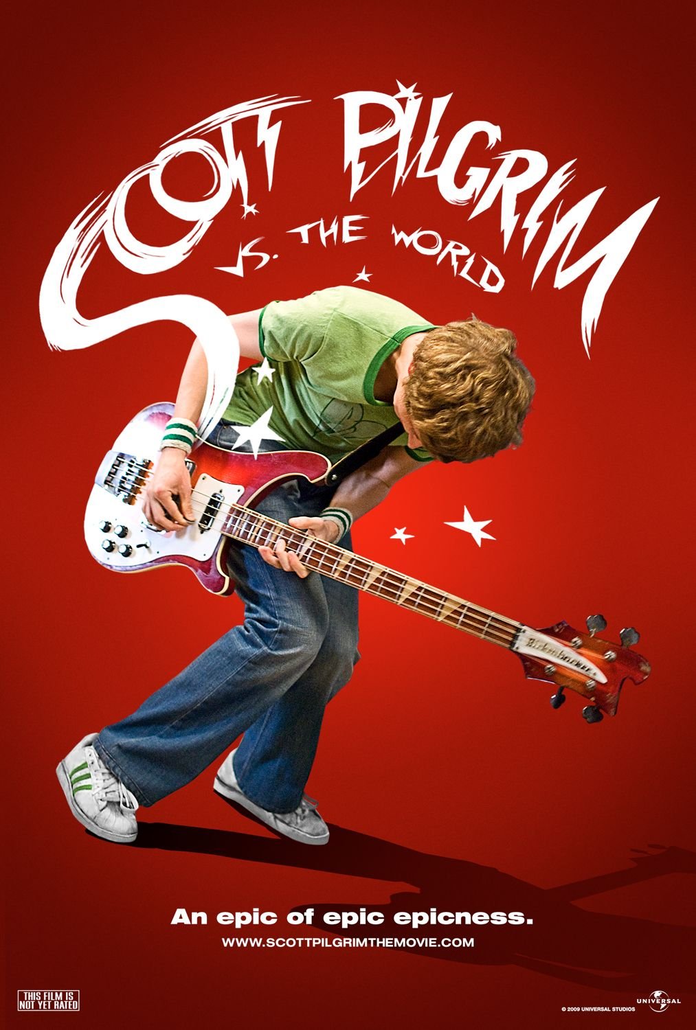 Scott Pilgrim Advance Double Sided Original Movie Poster 27&Atilde;�40 inches