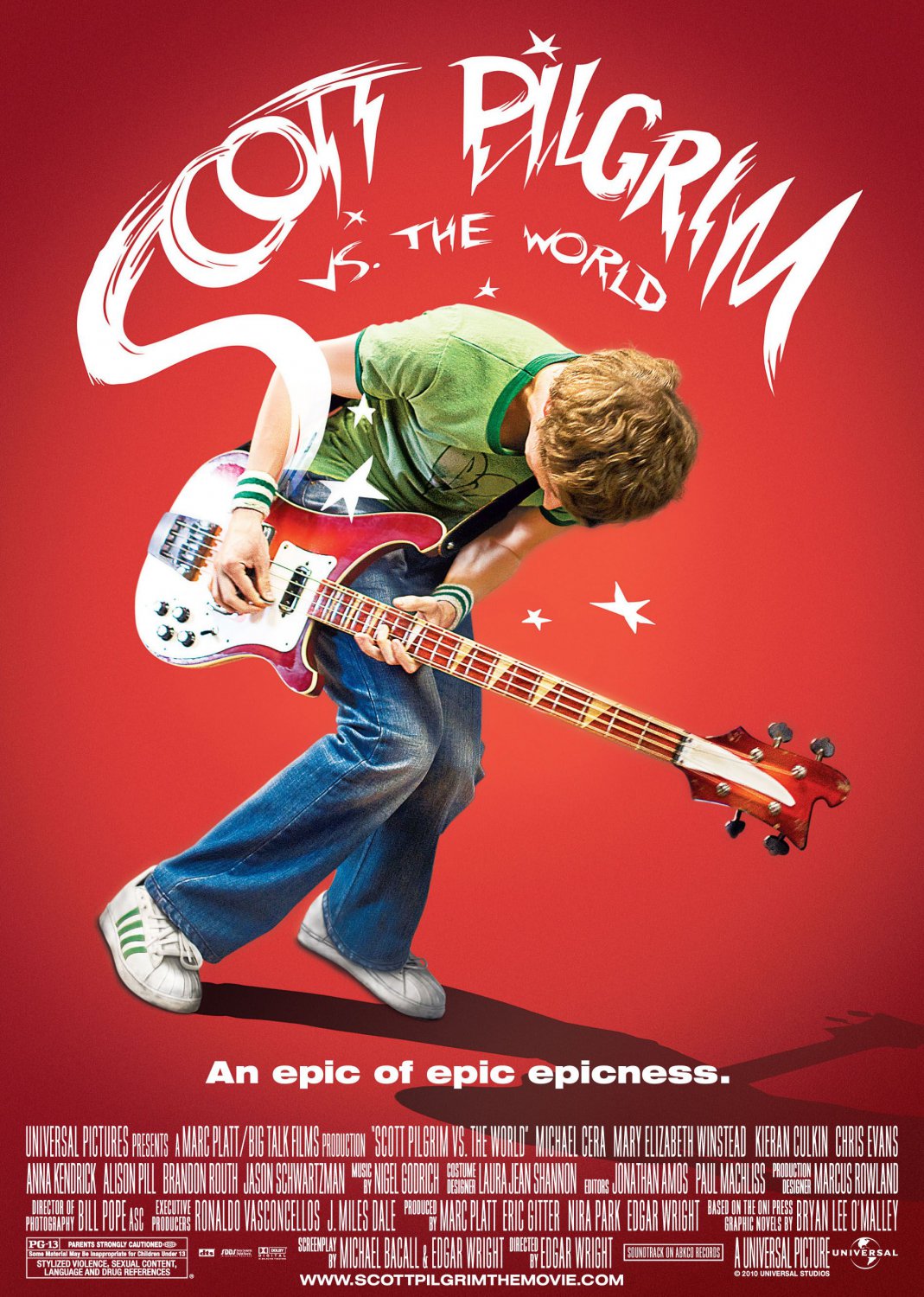 Scott Pilgrim Regular Double Sided Original Movie Poster 27&Atilde;�40 inches