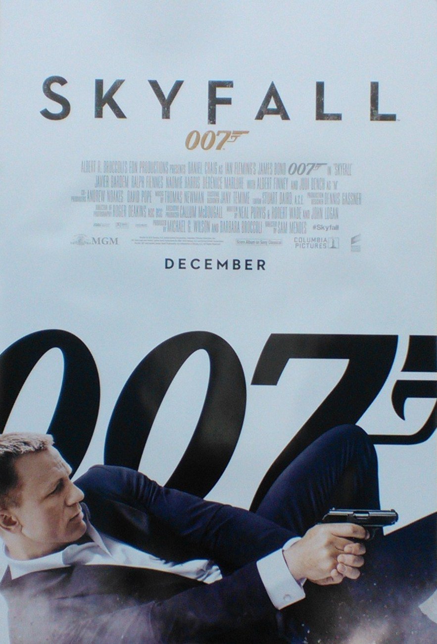 Skyfall Regular December Imax VERY RARE Original Double Sided Movie Poster 27&Atilde;�40