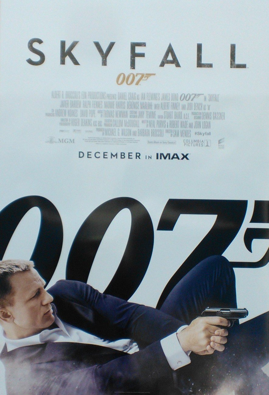 Skyfall Regular December Imax VERY RARE Original Double Sided Movie Poster 27&Atilde;�40 inches