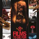 8 Films To Die For Double Sided Original Movie Poster 27×40 inches