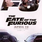 Fate of the Furious / Fast & the Furious 8 Advance  April 14 Original Movie Poster Double Sided