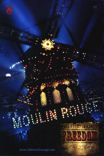 Moulin Rouge Windmill Double Sided Original Movie Poster 27&Atilde;�40