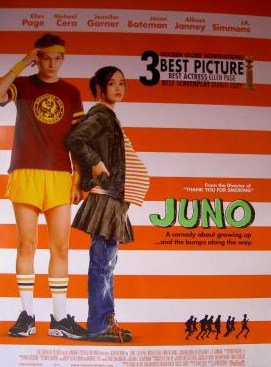 Juno Golden Globe Double Sided Original Movie Poster 27&Atilde;�40 inches