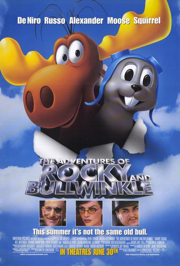Adventures of Rocky and Bullwinkle Original Double Sided Movie Poster  27"x40"