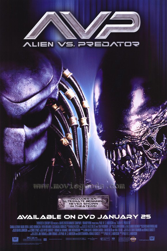 Alien vs. Predator Dvd poster  Original Single Sided Movie Poster  27"x40"