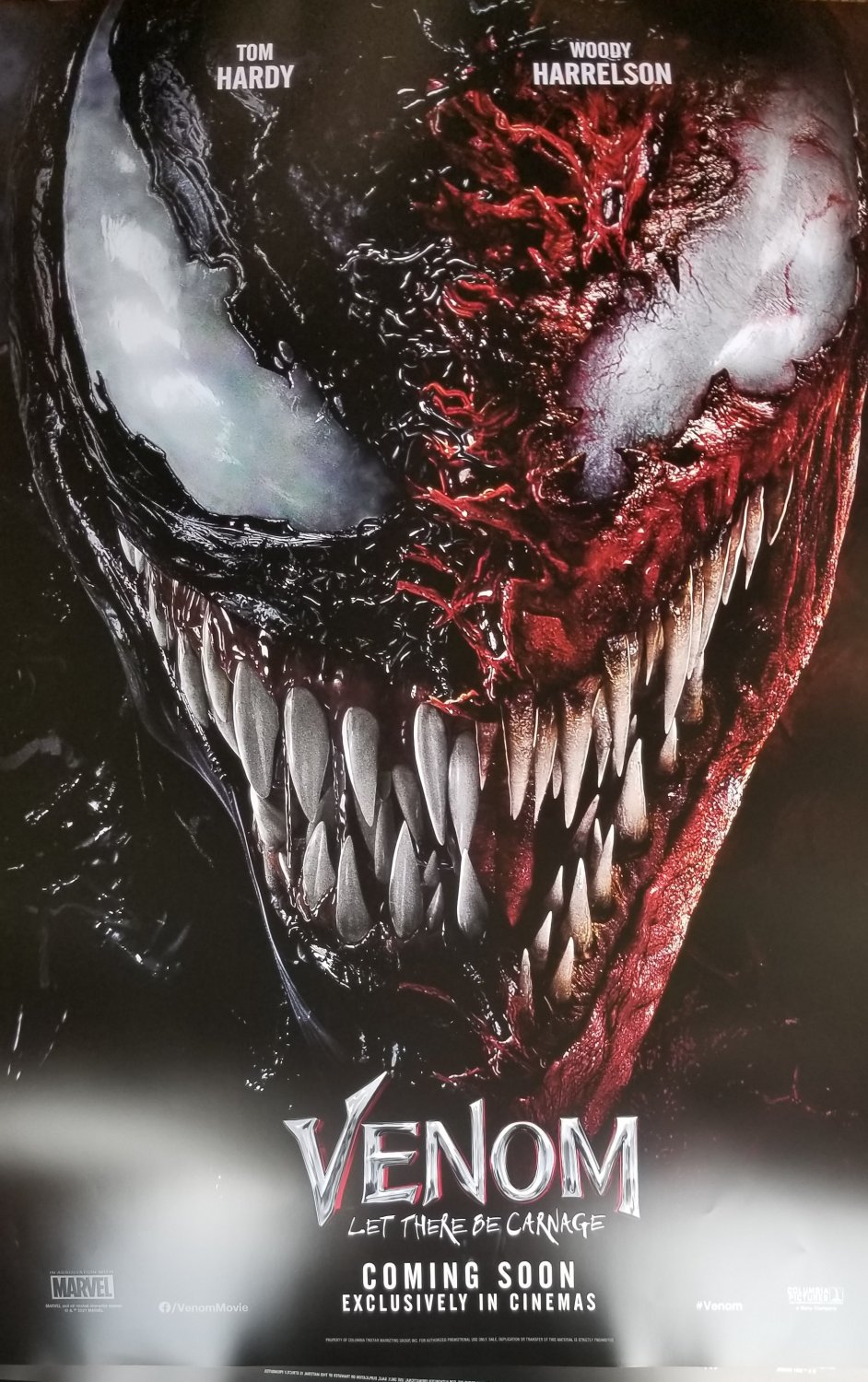 VenoM : Let There Be Carnage Advance A.Double Sided Original Movie Poster 27&Atilde;�40 inches