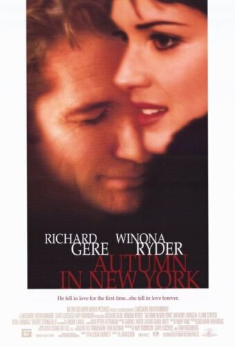 Autumn in New York Single Sided Original Movie Poster 27&Atilde;�40 inches