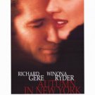 Autumn in New York Single Sided Original Movie Poster 27×40 inches