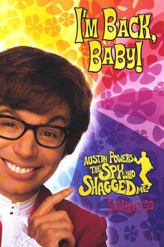 Austin Powers the Spy Who Shagged Me Advance A Single Sided Original movie Poster 27x40 inches