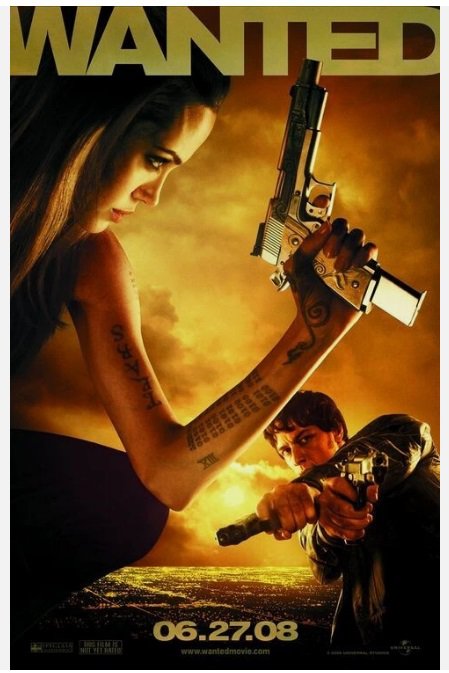 Wanted Advance Single Sided Original Movie Poster 27&Atilde;�40 inches