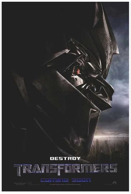 TRANSFORMERS DESTROY COMING SOON Double Sided Original Movie Poster 27&Atilde;�40 inches