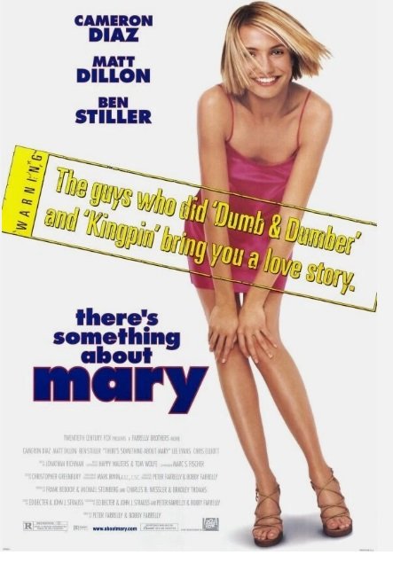 THERE'S SOMETHING ABOUT MARY double Sided Original Movie Poster 27&Atilde;�40 inches